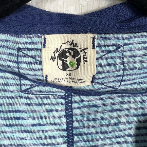 Free People We The Free Blue Striped On A Boat Crop Polo Top - Picture 3 of 6